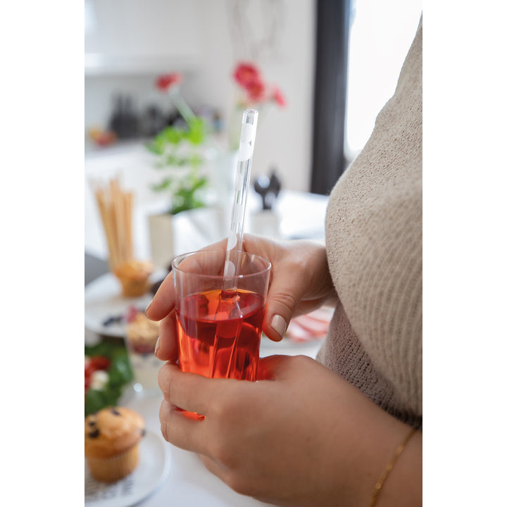 paille en verre dans verre de grenadine 4avril