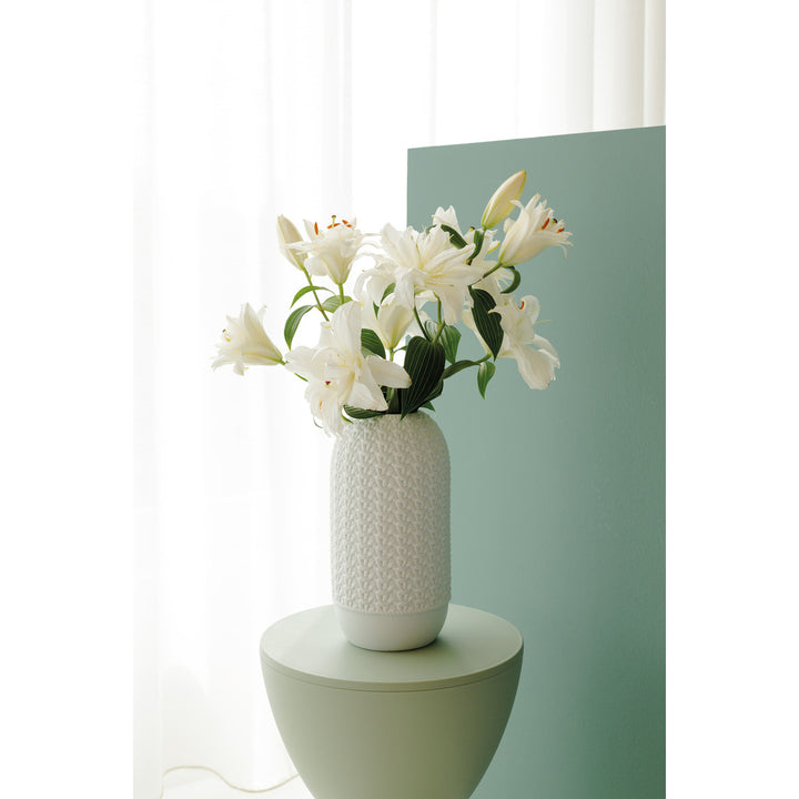 vase tricot avec lys 4avril